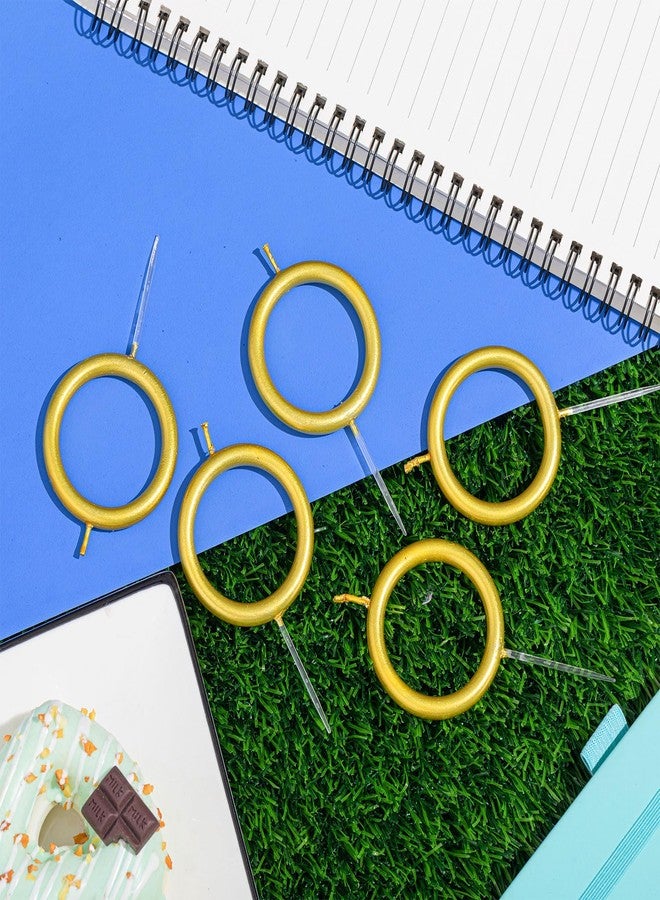 Conelist 6 Pcs Gold Ring Birthday Candles Cake Topper Hedgehog Cartoon Characters Themed Candle for Cartoon Theme Birthday Party Decorations Supplies - Image 5